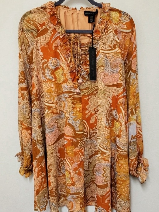 House of Harlow 1960 Dresses & Skirts - HOUSE OF HARLOW 1960 A-Line Chiffon Bobo Trapeze Swing Mini Dress—NWT—XS